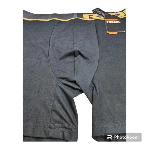 RBX Boxer Briefs black 6" inseam NWT Large or XL - Picture 4 of 7